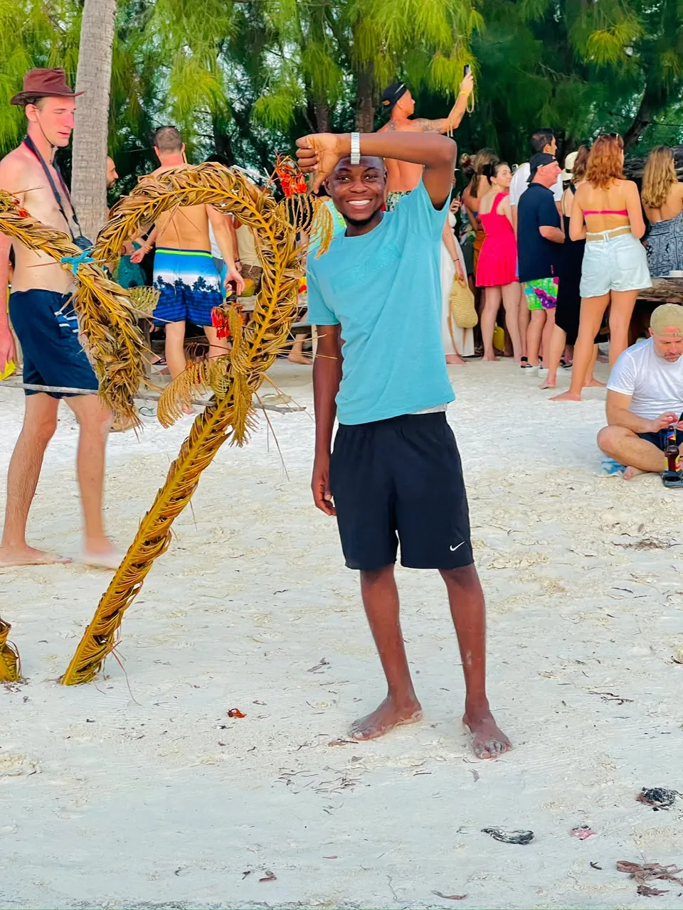 Beach party with friends